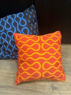 Westwood Style Pattern Squiggle cushions
